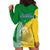 Hometown Saint Vincent and the Grenadines Hoodie Dress Flag and Map - Wonder Print Shop