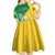 Hometown Saint Vincent and the Grenadines Kid Short Sleeve Dress Flag and Map - Wonder Print Shop