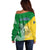 Hometown Saint Vincent and the Grenadines Off Shoulder Sweater Flag and Map - Wonder Print Shop