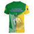 Hometown Saint Vincent and the Grenadines Women V-Neck T-Shirt Flag and Map - Wonder Print Shop