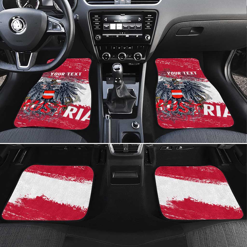 Coat Of Arms Austria Car Mats Grunge Style - Wonder Print Shop