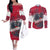 Personalized Coat Of Arms Austria Couples Matching Off The Shoulder Long Sleeve Dress and Long Sleeve Button Shirt Grunge Style