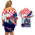 Personalized Croatian Knights Couples Matching Off Shoulder Short Dress and Hawaiian Shirt Hrvatska Coat Of Arms