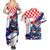 Personalized Croatian Knights Couples Matching Summer Maxi Dress and Hawaiian Shirt Hrvatska Coat Of Arms