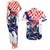 Personalized Croatian Knights Couples Matching Tank Maxi Dress and Hawaiian Shirt Hrvatska Coat Of Arms