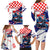 Personalized Croatian Knights Family Matching Long Sleeve Bodycon Dress and Hawaiian Shirt Hrvatska Coat Of Arms