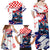 Personalized Croatian Knights Family Matching Off Shoulder Maxi Dress and Hawaiian Shirt Hrvatska Coat Of Arms - Wonder Print Shop