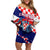 Personalized Croatian Knights Family Matching Off Shoulder Short Dress and Hawaiian Shirt Hrvatska Coat Of Arms