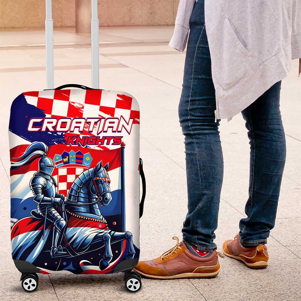 Croatian Knights Luggage Cover Hrvatska Coat Of Arms - Wonder Print Shop