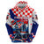 Personalized Croatian Knights Zip Hoodie Hrvatska Coat Of Arms - Wonder Print Shop