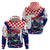 Personalized Croatian Knights Zip Hoodie Hrvatska Coat Of Arms - Wonder Print Shop