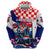 Personalized Croatian Knights Zip Hoodie Hrvatska Coat Of Arms - Wonder Print Shop