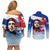 Cuba Che Guevara Couples Matching Off Shoulder Short Dress and Long Sleeve Button Shirt Cuban Revolution - Wonder Print Shop