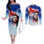 Cuba Che Guevara Couples Matching Off The Shoulder Long Sleeve Dress and Long Sleeve Button Shirt Cuban Revolution