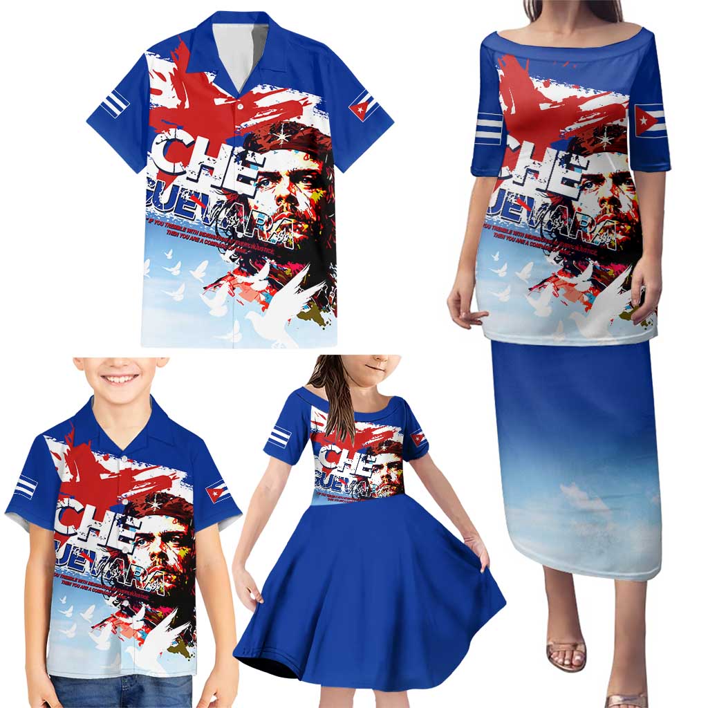 Cuba Che Guevara Family Matching Puletasi and Hawaiian Shirt Cuban Revolution - Wonder Print Shop