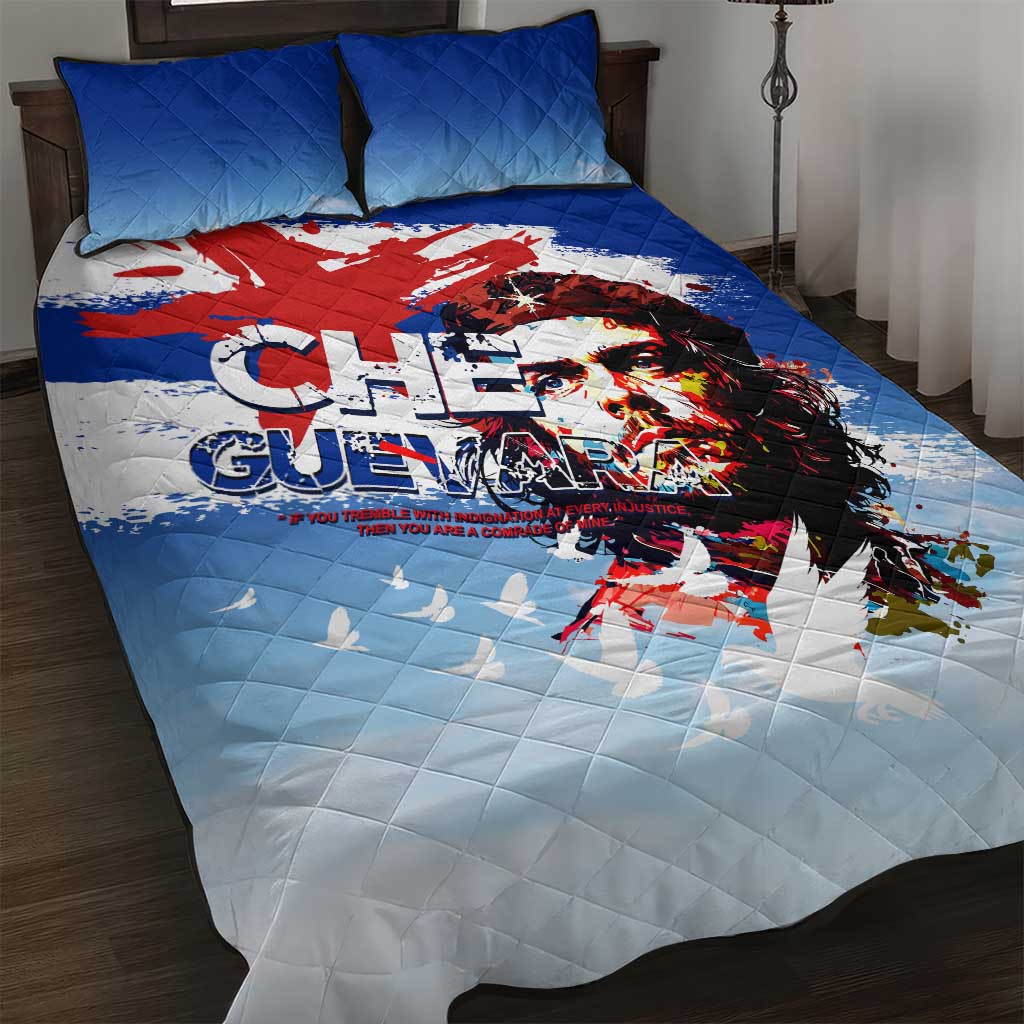 Cuba Che Guevara Quilt Bed Set Cuban Revolution - Wonder Print Shop