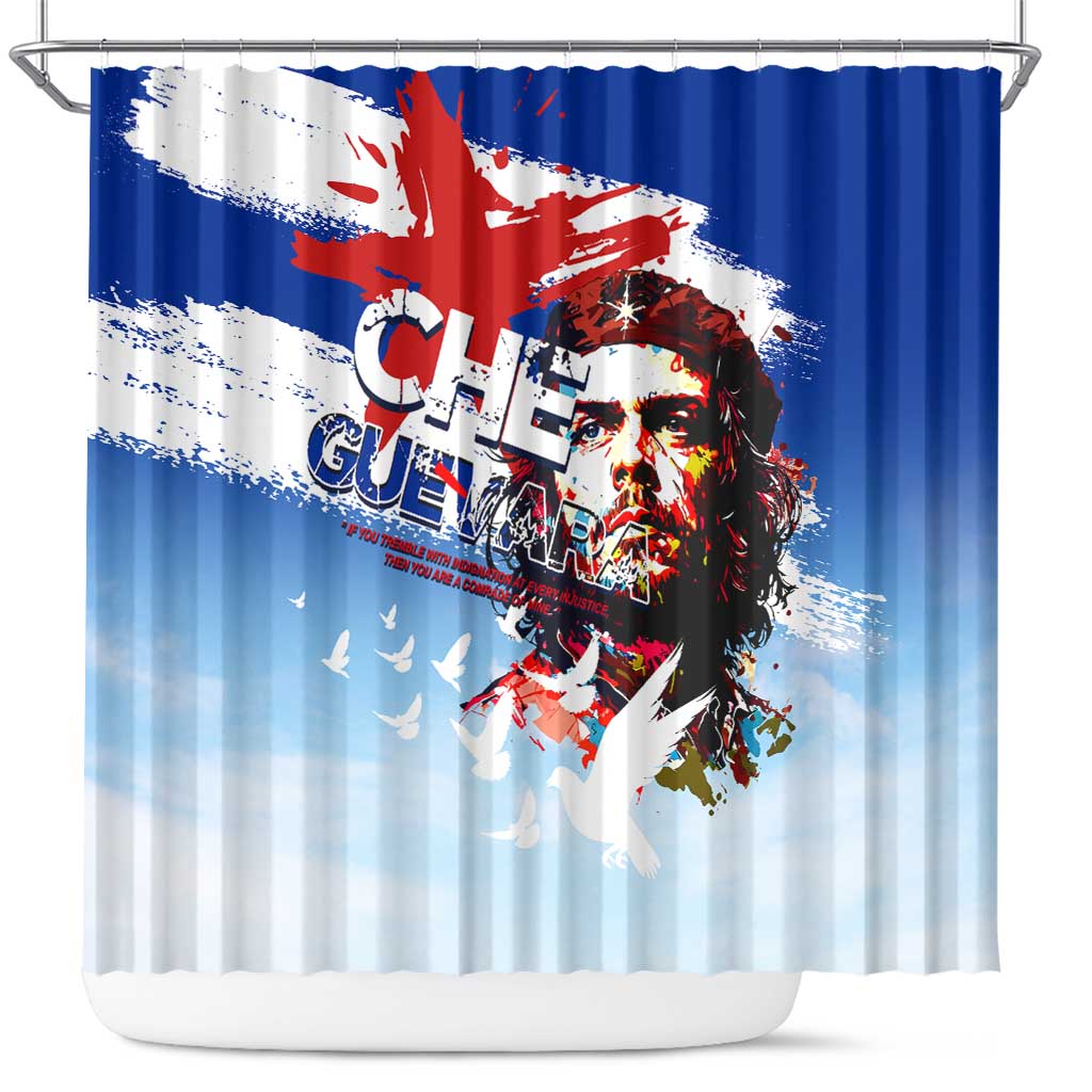 Cuba Che Guevara Shower Curtain Cuban Revolution