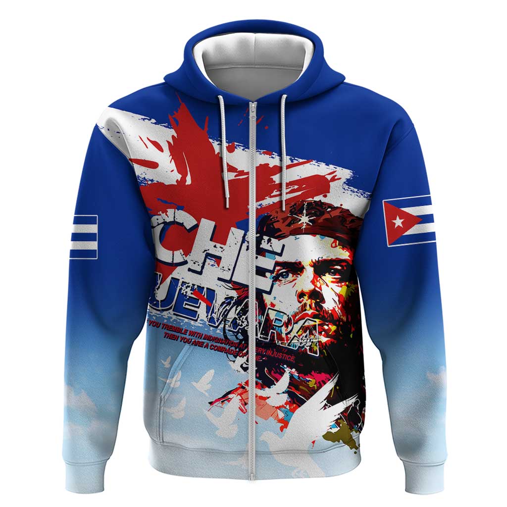 Cuba Che Guevara Zip Hoodie Cuban Revolution - Wonder Print Shop