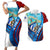 Coat Of Arms Cuba Couples Matching Short Sleeve Bodycon Dress and Hawaiian Shirt Caribbean Cuban Map - Wonder Print Shop