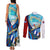 Coat Of Arms Cuba Couples Matching Tank Maxi Dress and Long Sleeve Button Shirt Caribbean Cuban Map - Wonder Print Shop