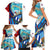 Coat Of Arms Cuba Family Matching Short Sleeve Bodycon Dress and Hawaiian Shirt Caribbean Cuban Map - Wonder Print Shop