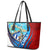 Coat Of Arms Cuba Leather Tote Bag Caribbean Cuban Map - Wonder Print Shop