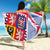 Coat Of Arms Czechia Beach Blanket Czech Republic Sporty Geometric - Wonder Print Shop