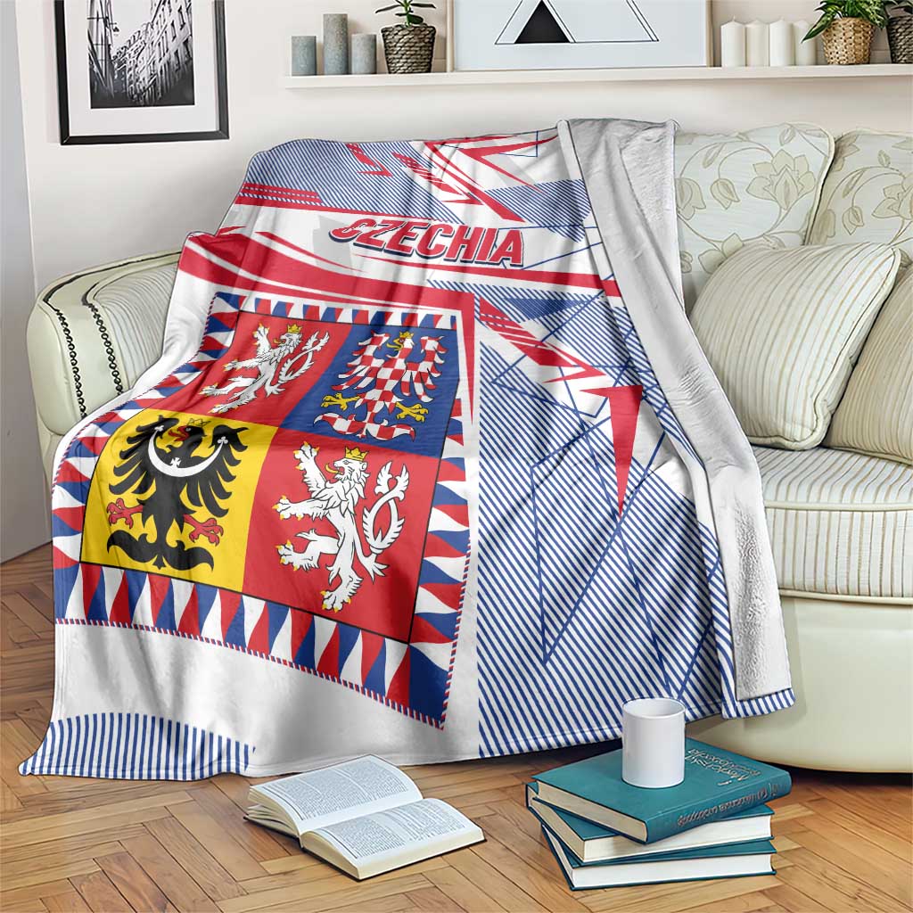 Coat Of Arms Czechia Blanket Czech Republic Sporty Geometric