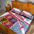 Coat Of Arms Czechia Quilt Bed Set Czech Republic Sporty Geometric - Wonder Print Shop