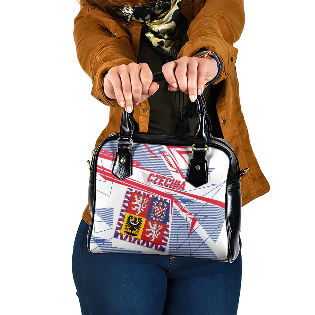 Coat Of Arms Czechia Shoulder Handbag Czech Republic Sporty Geometric