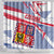 Coat Of Arms Czechia Shower Curtain Czech Republic Sporty Geometric