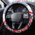 Coat Of Arms Czechia Steering Wheel Cover Czech Republic Sporty Geometric - Wonder Print Shop