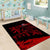 Czech Republic Lion Area Rug Czechia Black Red - Wonder Print Shop