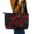 Czech Republic Lion Leather Tote Bag Czechia Black Red - Wonder Print Shop