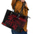 Czech Republic Lion Leather Tote Bag Czechia Black Red - Wonder Print Shop