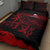 Czech Republic Lion Quilt Bed Set Czechia Black Red - Wonder Print Shop