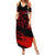 Czech Republic Lion Summer Maxi Dress Czechia Black Red - Wonder Print Shop