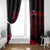 Czech Republic Lion Window Curtain Czechia Black Red - Wonder Print Shop