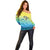 Personalized Fishing Bone Summer Bass Off Shoulder Sweater Fishbone Ocean - Wonder Print Shop