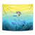 Fishing Bone Summer Bass Tapestry Fishbone Ocean