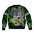 Personalized Franken Fish Bomber Jacket Skull Fishing Green - Wonder Print Shop