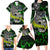 Personalized Franken Fish Family Matching Long Sleeve Bodycon Dress and Hawaiian Shirt Skull Fishing Green - Wonder Print Shop