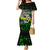 Personalized Franken Fish Family Matching Mermaid Dress and Hawaiian Shirt Skull Fishing Green - Wonder Print Shop