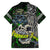 Personalized Franken Fish Family Matching Puletasi and Hawaiian Shirt Skull Fishing Green - Wonder Print Shop