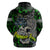 Personalized Franken Fish Hoodie Skull Fishing Green - Wonder Print Shop