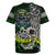 Personalized Franken Fish Rugby Jersey Skull Fishing Green - Wonder Print Shop