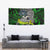 Franken Fish Tapestry Skull Fishing Green