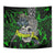 Franken Fish Tapestry Skull Fishing Green