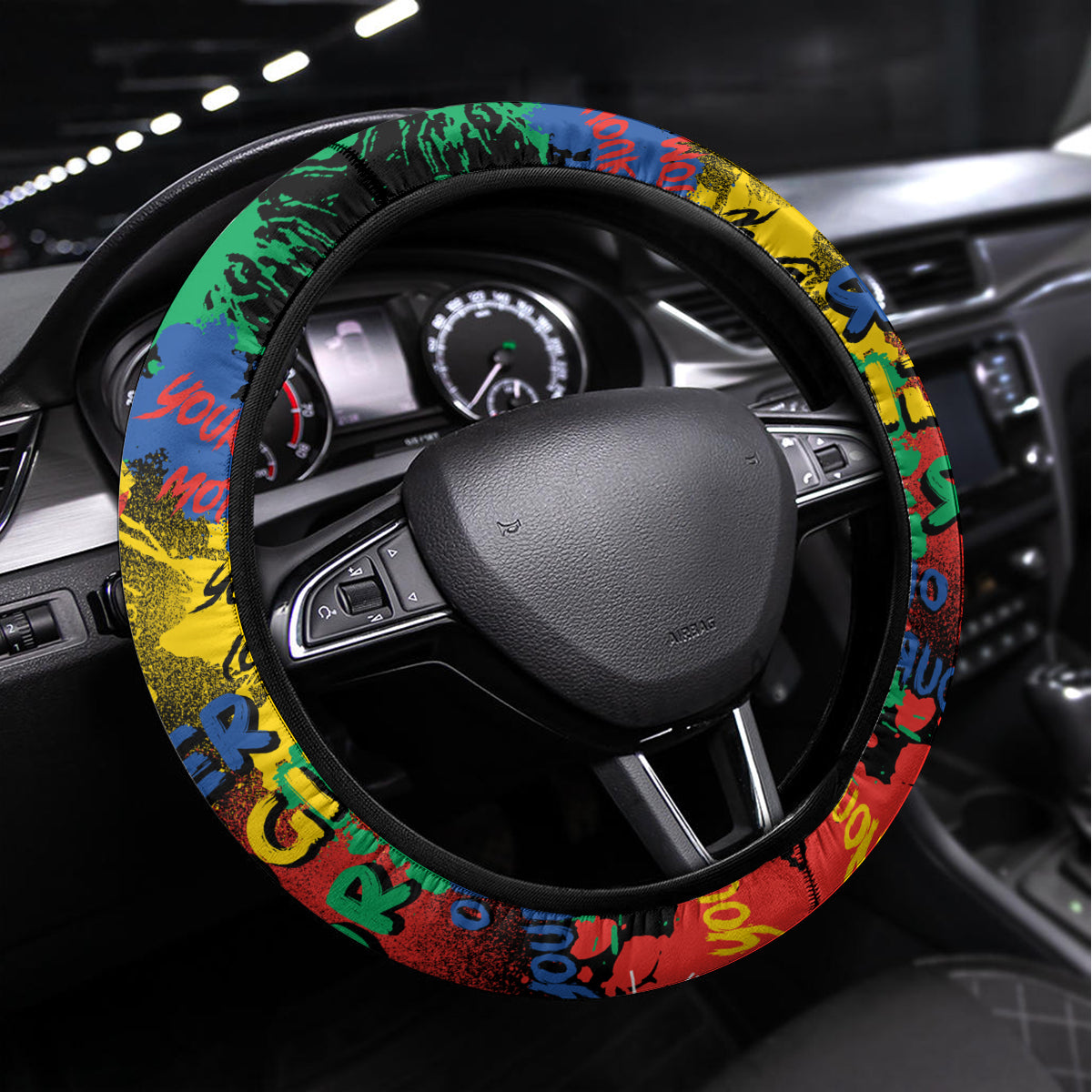 never-apologize-for-being-black-steering-wheel-cover