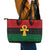 Pan African Ankh Leather Tote Bag Egyptian Cross